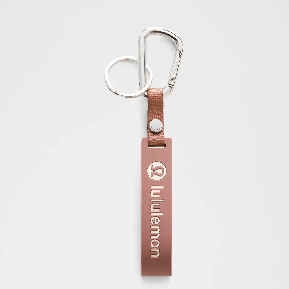 Lululemon Spiced Chai Silicon Keychain with Carabiner, NWT